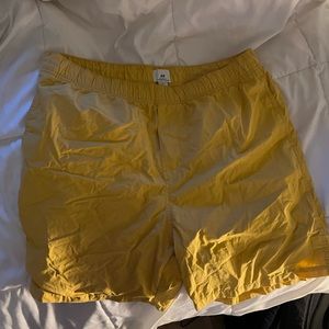 H and M Yellow Shorts Never Worn
